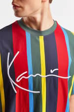 Koszulka Karl Kani SIGNATURE STRIPE TEE 330 GREEN/YELLOW/BLACK/BLUE