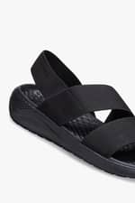 Sandały Crocs SANDAŁY LITERIDE STRETCH SANDAL W BLACK/BLACK 206081-060