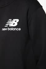 Bluza New Balance ESSENTIALS STACKED FULL ZIP HOODIE NBMJ03580BK BLACK