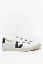 Sneakers Veja SNEAKERSY 3 LOCK BASTILLE LEATHER EXTRA WHITE BLACK TILAPIA EL020005A