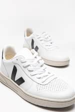 Sneakers Veja SNEAKERY V-10 LEATHER EXTRA-WHITE_BLACK VX020005B