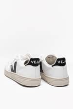 Sneakers Veja SNEAKERY V-10 LEATHER EXTRA-WHITE_BLACK VX020005B