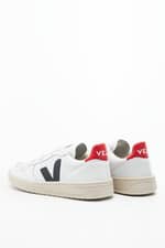 Sneakers Veja V-10 LEATHER EXTRA-WHITE-NAUTICO-PEKIN VX021267A