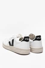 Sneakers Veja SNEKAERY V-10 LEATHER EXTRA-WHITE_BLACK VX020005A