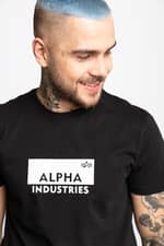 Koszulka Alpha Industries BOX LOGO T 03 BLACK