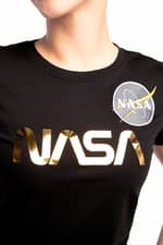 Koszulka Alpha Industries NASA PM T Wmn 365 BLACK/GOLD