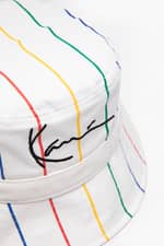 Buckethat Karl Kani KAPELUSZ KK Signature Pinstripe Bucket Hat white 7115080