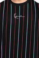 Koszulka Karl Kani Z KRÓTKIM RĘKAWEM Small Signature Pinstripe Tee black 6030277