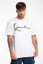 Koszulka Karl Kani KK Signature Logo Pinstripe Tee white/red/green 6030787