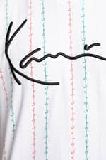 Koszulka Karl Kani KK Signature Logo Pinstripe Tee white/red/green 6030787