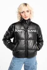 Kurtka Karl Kani KK Retro Fake Leather Puffer Jacket black 6176364