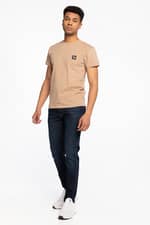 Koszulka Unfair Athletics Z KRÓTKIM RĘKAWEM DMWU Patch T-Shirt Khaki Khaki UNFR21-013