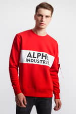 Bluza Alpha Industries INLAY SWEATER 328 SPEED RED