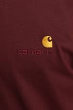 Koszulka Carhartt WIP L/S American Script T-Shirt 712 BORDEAUX