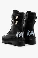 Buty za kostkę Karl Lagerfeld BUTY ZA KOSTKĘ TREKKA II Hi Cuff Buckle Boot KL45285-000