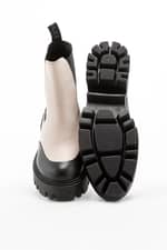 Buty za kostkę Charles Footwear Sophia Boots Beige - Black