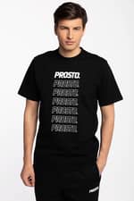 Koszulka Prosto Z KRÓTKIM RĘKAWEM TS FRUGGALLY BLACK KL211MTEE1081