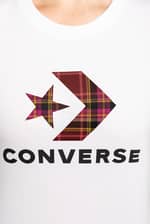 Koszulka Converse T-SHIRT 874 W Star Chevr.Plaid In Tee WHITE