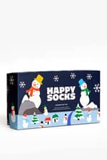 Skarpety Happy Socks 3-Pack Snowman Socks Gift Set Navy P000332