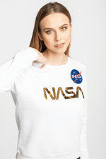 Bluza Alpha Industries NASA PM Sweater Wmn 438 WHITE/GOLD
