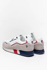 Sneakers U.S. Polo SNEAKER UOMO IN CROSTA LEWIS4143S1/HM1 WHI