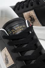 Sneakers U.S. Polo HELIS006-BLK-GOL01