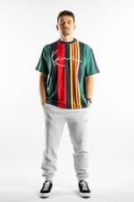 Koszulka Karl Kani SIGNATURE STRIPE TEE 144 GREEN/NAVY/RED/YELLOW