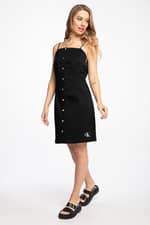 Sukienka Calvin Klein SUKIENKA MIDI COTTON TWILL BUTTON DRESS J20J215673BEH