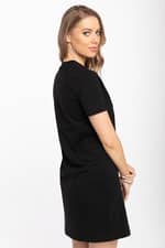 Sukienka Calvin Klein SUKIENKA Z KRÓTKIM RĘKAWEM MICRO BRANDING T-SHIRT DRESS J20J215654BEH