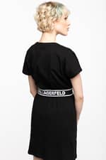 Sukienka Karl Lagerfeld SUKIENKA Logo Tape T-Shirt Dress 211W1361999-999