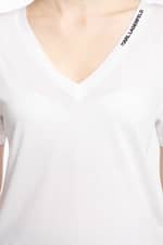Koszulka Karl Lagerfeld Double V Neck T-Shirt 211W1701100-100