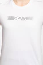 Koszulka Karl Lagerfeld Rhinestone Logo T-Shirt 211W1706100-100