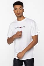 Koszulka Tommy Jeans  S-S T-Shirts DM0DM09382-YBR WHITE