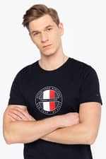 Koszulka Tommy Hilfiger Z KRÓTKIM RĘKAWEM CIRCULAR LOGO TEE MW0MW16593DW5