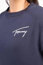Bluza Tommy Jeans tjw crop tommy signature crew dw0dw12041c87