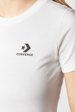Koszulka Converse STACKED LOGO TEE A01 WHITE