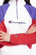 Bluza Champion High Neck Top 113347-WW001 WHITE/VIOLET/RED