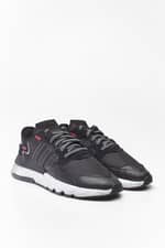 Sneakers adidas NITE JOGGER 137 CORE BLACK/SHOCK RED/SILVER METALLIC