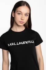 Koszulka Karl Lagerfeld Graffiti Logo T-Shirt 206W1701-999 BLACK