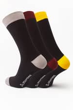 Skarpety Dr. Martens MULTIPACK SOCK COLOUR BLOCK BLACK/CHERRY RED/YELLOW/PALOMA