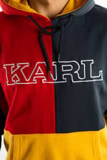 Bluza Karl Kani COLLEGE BLOCK HOODIE 816 YELLOW/GREEN/RED/NAVY