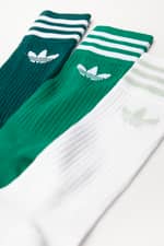 Skarpety adidas SOLID CREW SOCK 362 NOBLE GREEN/BOLD GREEN/WHITE