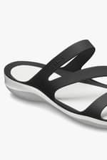 Sandały Crocs SWIFTWATER SANDAL W 066 BLACK WHITE