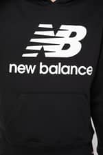  New Balance ESSENTIALS STACKED LOGO PO HOODIE NBMT03558BK