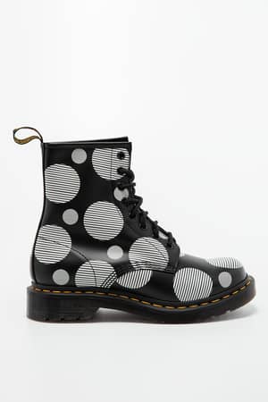 Stiefeletten Dr. Martens POLKA DOT SMOOTH LEATHER BOOTS 1460 DM26876009
