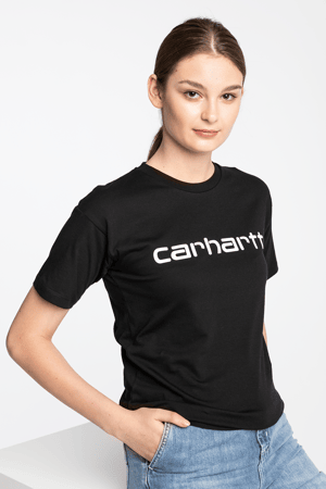 Koszulka Carhartt WIP W' S/S Script T-Shirt I028442-8990 BLACK/WHITE