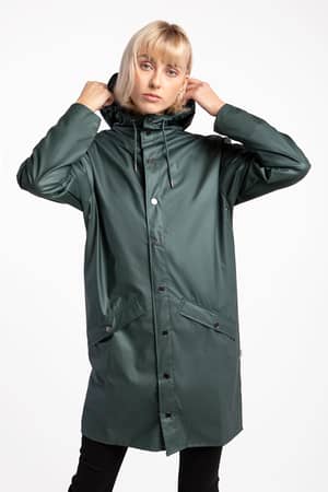 Kurtka Rains Long Jacket 12020-60 Silver Pine