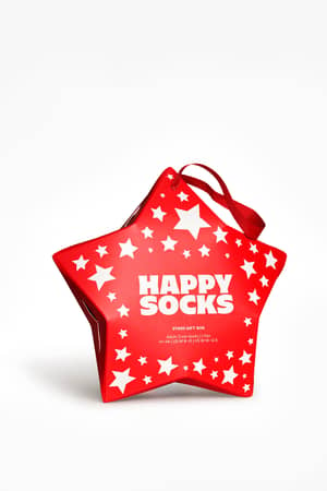 Skarpety Happy Socks 1-Pack Stars Gift Box Red XSTG01-4300