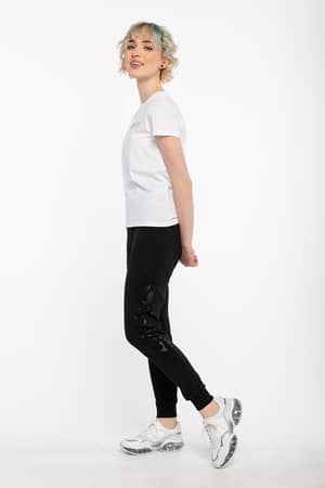 Spodnie Karl Lagerfeld DRESOWE Rhinestone Logo Pants 211W1063999-999