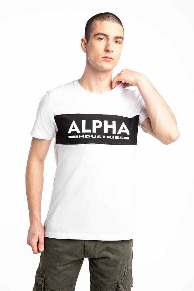 Koszulka Alpha Industries Z KRÓTKIM RĘKAWEM Alpha Inlay T 186505-92